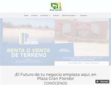 Tablet Screenshot of plazagranflorido.com